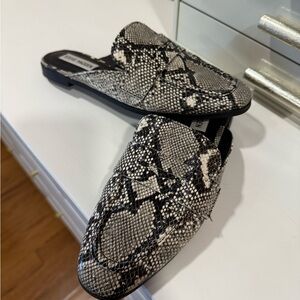 Steve Madden Studded Snake Skin Flats